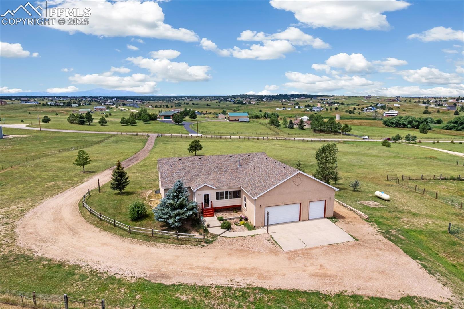 13775 Woodlake Road Elbert, CO 80106 - Photo 1 of 44 Overview of rural landscape with agricultural land