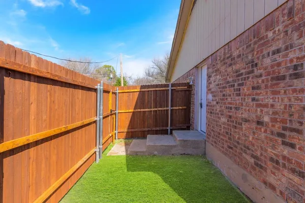 a view of outdoor space with garden