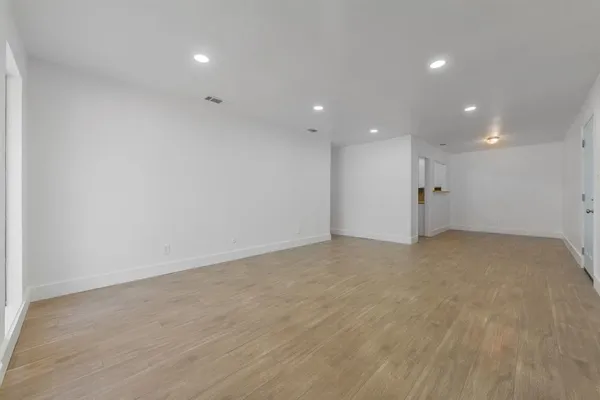 a view of an empty room