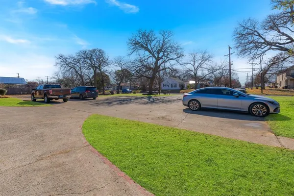 a car parked in the side of the road