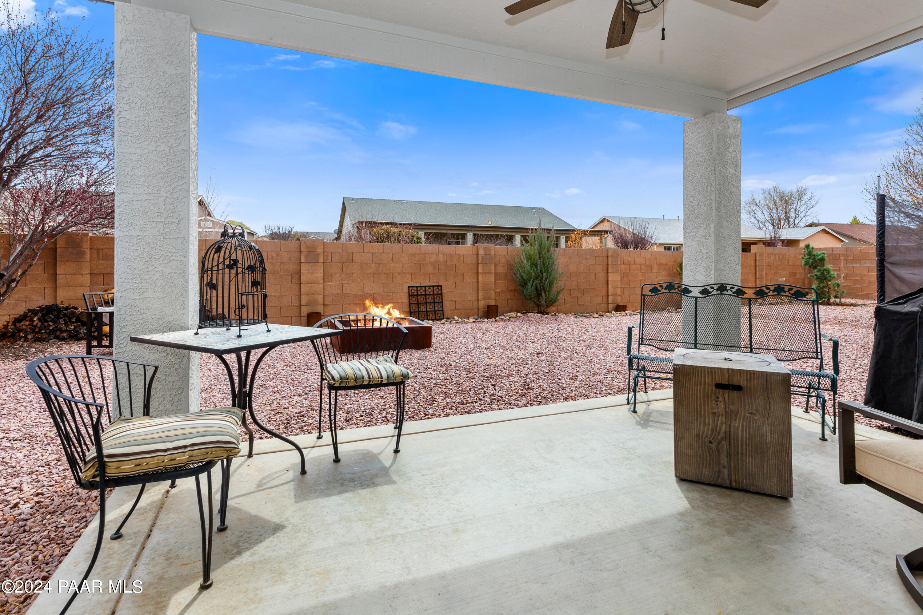 7753 Melody Ranch Road Prescott Valley, AZ 86315 - Photo 22 of 42 a view of a terrace with furniture