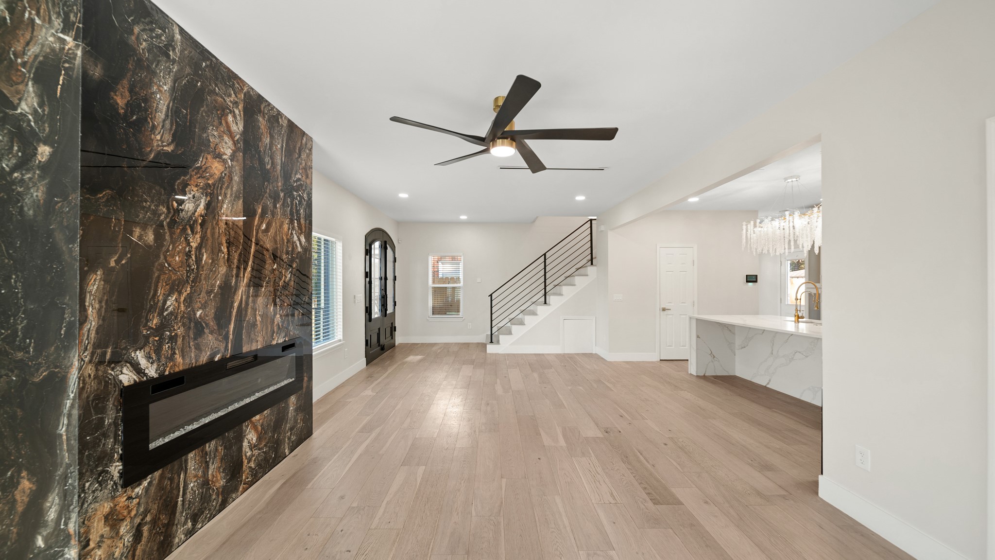 2119 Isabella Street Houston, TX 77004 - Photo 10 of 23 a view of entryway and hall with wooden floor