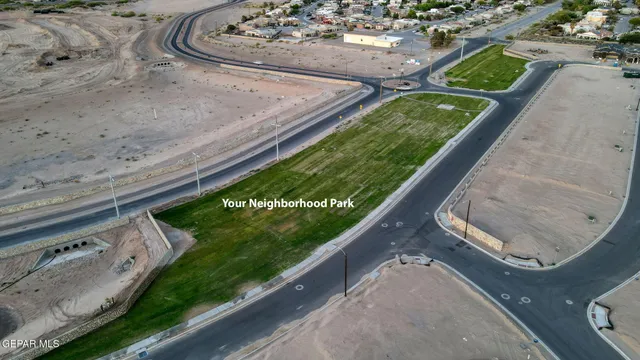an aerial view of residential houses