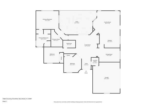 $990,000 | 7348 East Country Club Boulevard, Boca Raton, FL 33487