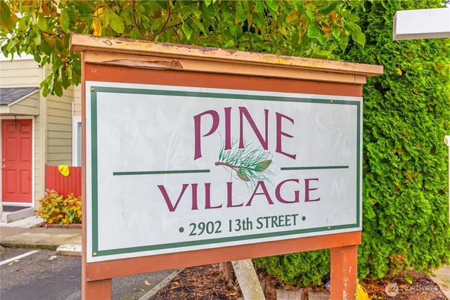 a sign on the side of a building