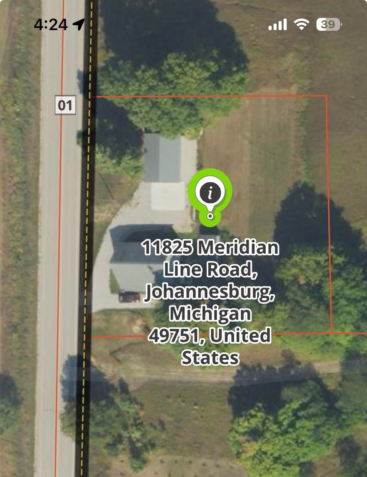 11825 Meridian Line Road Johannesburg, MI 49751 - Photo 45 of 45 ONX Maps