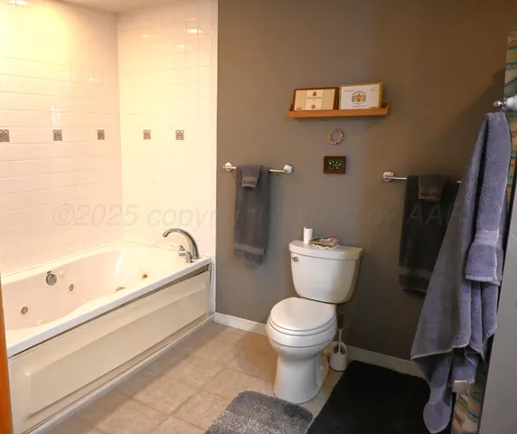 a bathroom with a toilet and a bathtub