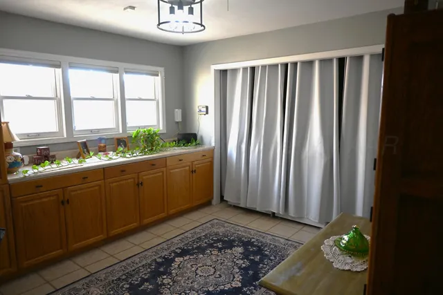 a view of a kitchen with a sink
