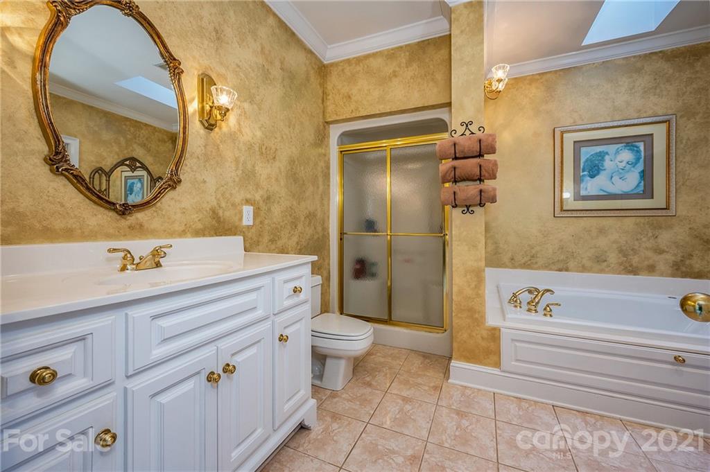120 Pleasant Hill Road Landrum, SC 29356 - Photo 16 of 25 a bathroom with a sink a toilet and shower
