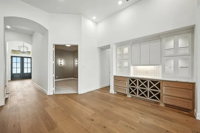 a view of an empty room