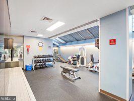 1530 Key Boulevard, Unit 326 Arlington, VA 22209 - Photo 44 of 47 a view of a room with gym equipment