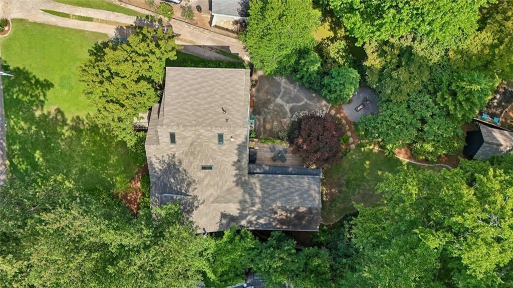 2069 Edinburgh Terrace Northeast Atlanta, GA 30307 - Photo 52 of 72 an aerial view of a house with a yard