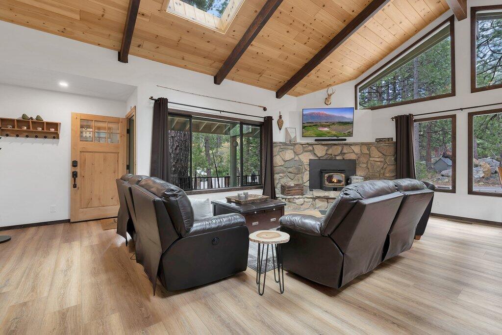 54495 South Circle Drive Idyllwild, CA 92549 - Photo 11 of 65 a living room with furniture and a large window