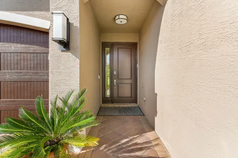 a view of a entryway of the house
