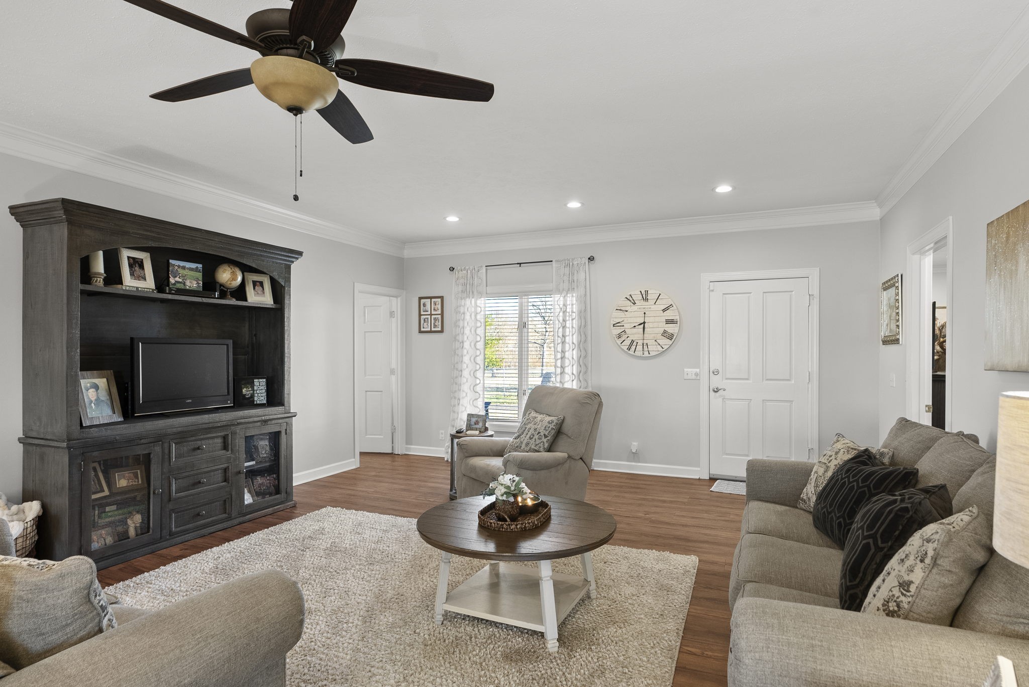 4767 Barren Plains Road Springfield, TN 37172 - Photo 18 of 68 a living room with furniture and a flat screen tv