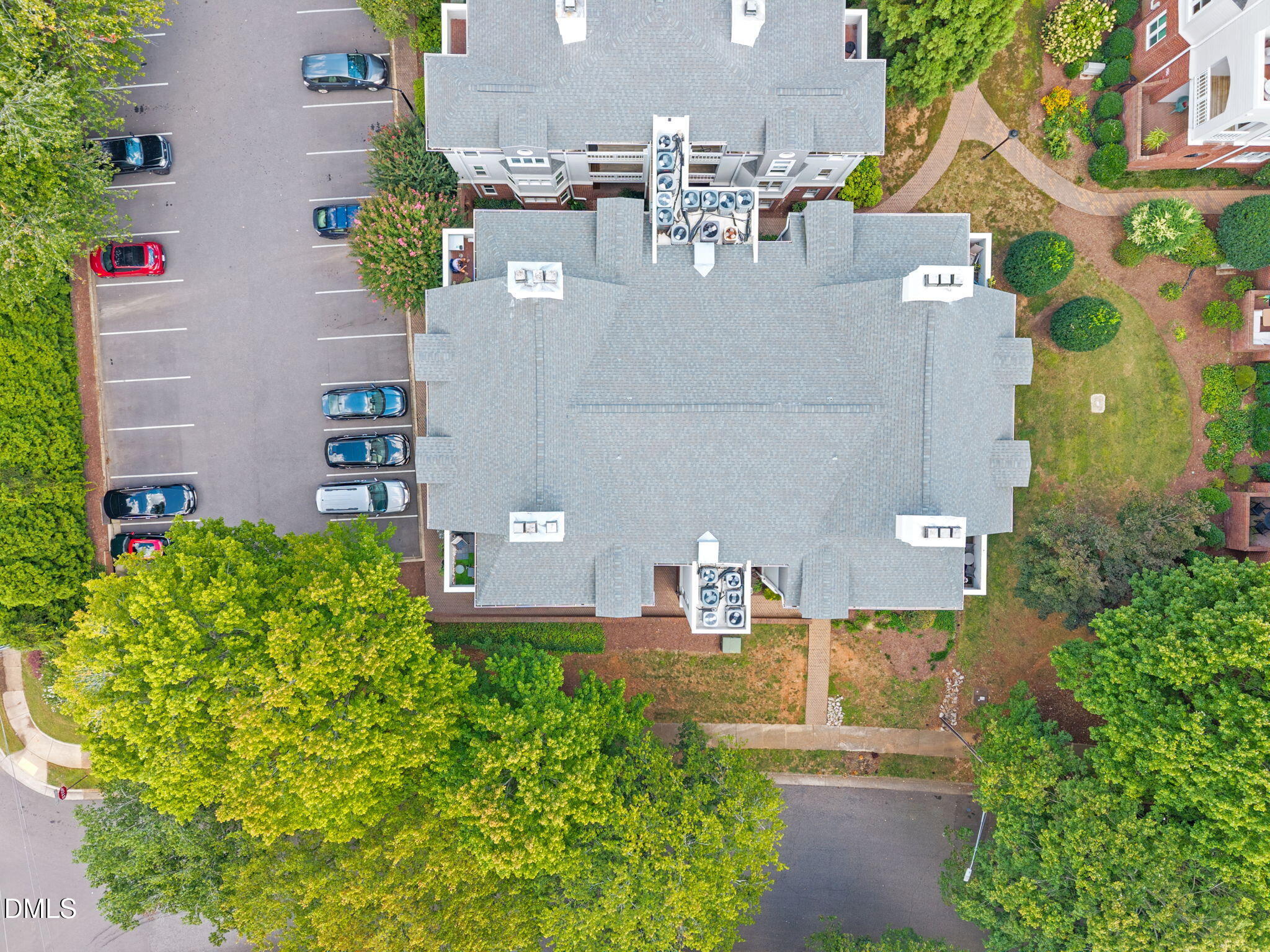 1021 Brighthurst Drive, Unit 103 Raleigh, NC 27605 - Photo 22 of 27 an aerial view of a house with outdoor space
