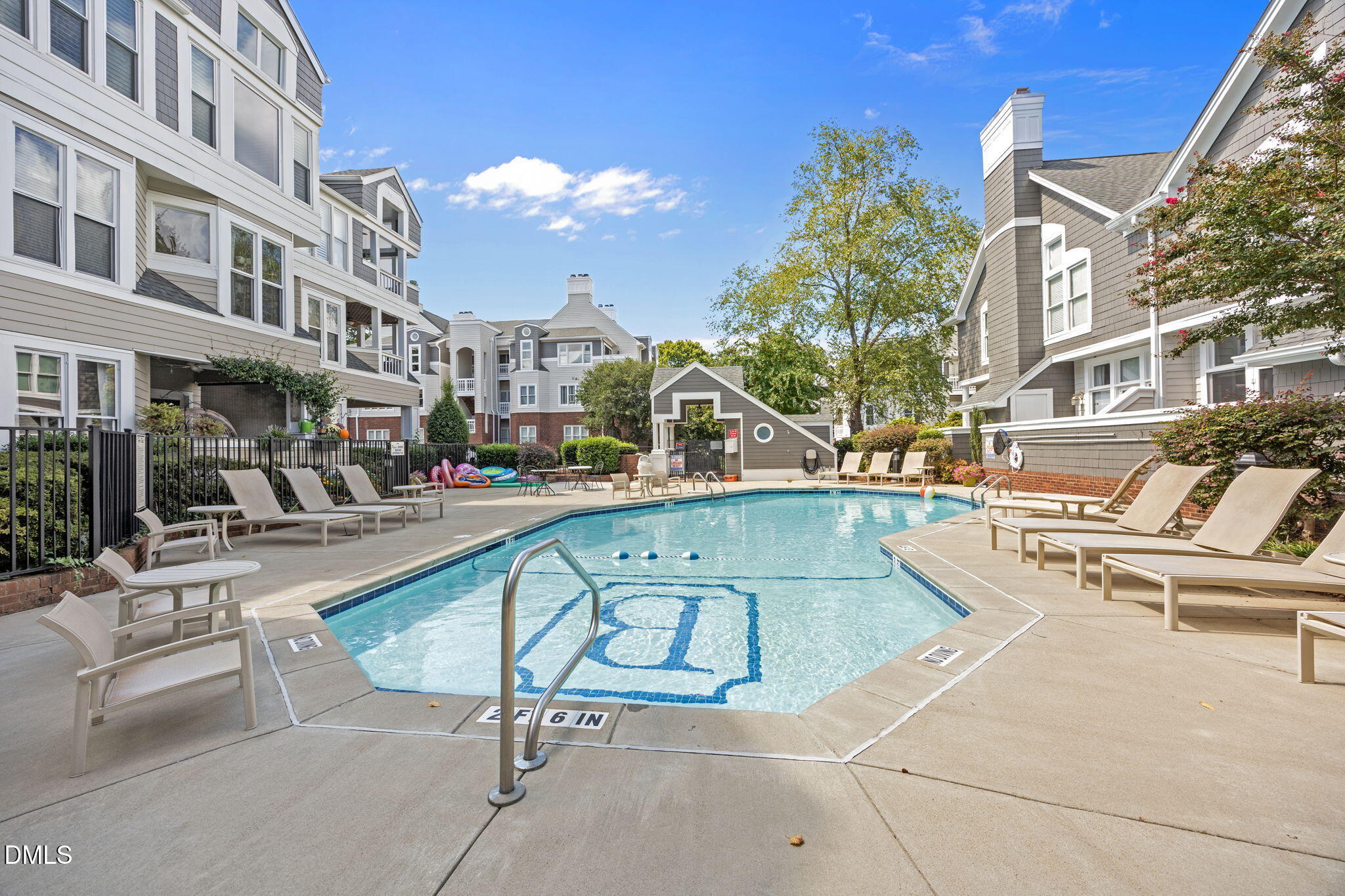 1021 Brighthurst Drive, Unit 103 Raleigh, NC 27605 - Photo 25 of 27 a view of a swimming pool with outdoor seating