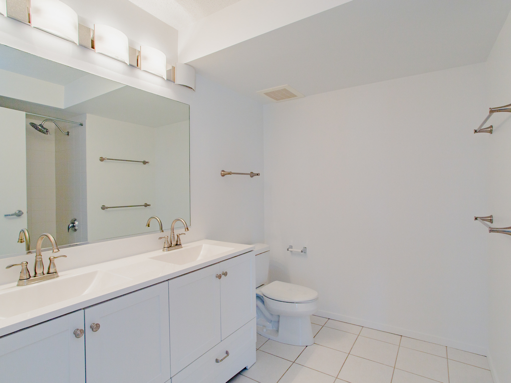 1720 Maple Avenue, Unit 660 Evanston, IL 60201 - Photo 12 of 16 a bathroom with a sink a toilet and a mirror