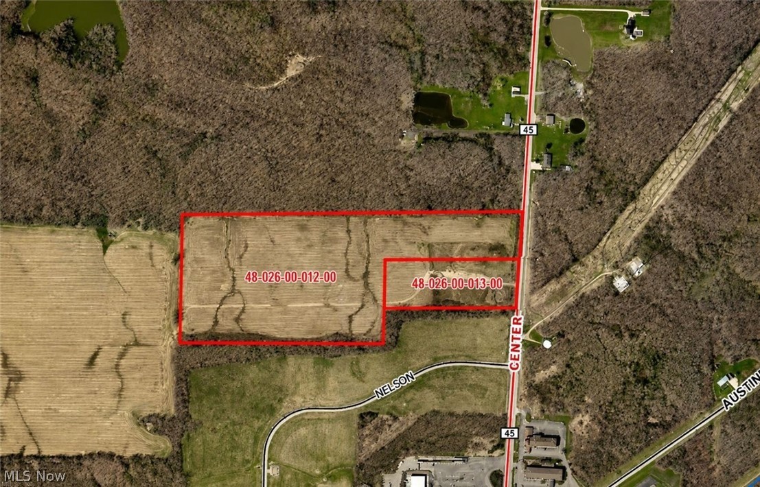9019 Sr 45 Road Austinburg, OH 44010 - Photo 1 of 8 Plat Map. Illustrating the property boundaries and parcel identification numbers for the specified land areas