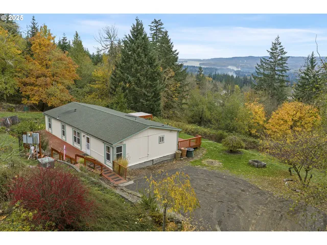 a aerial view of a house