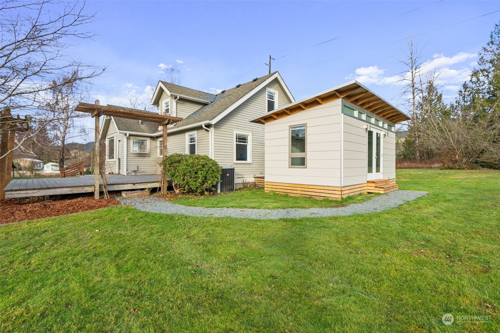 2628 Old Highway 99 North Road Burlington, WA 98233 - Photo 31 of 40 a view of a house with a backyard