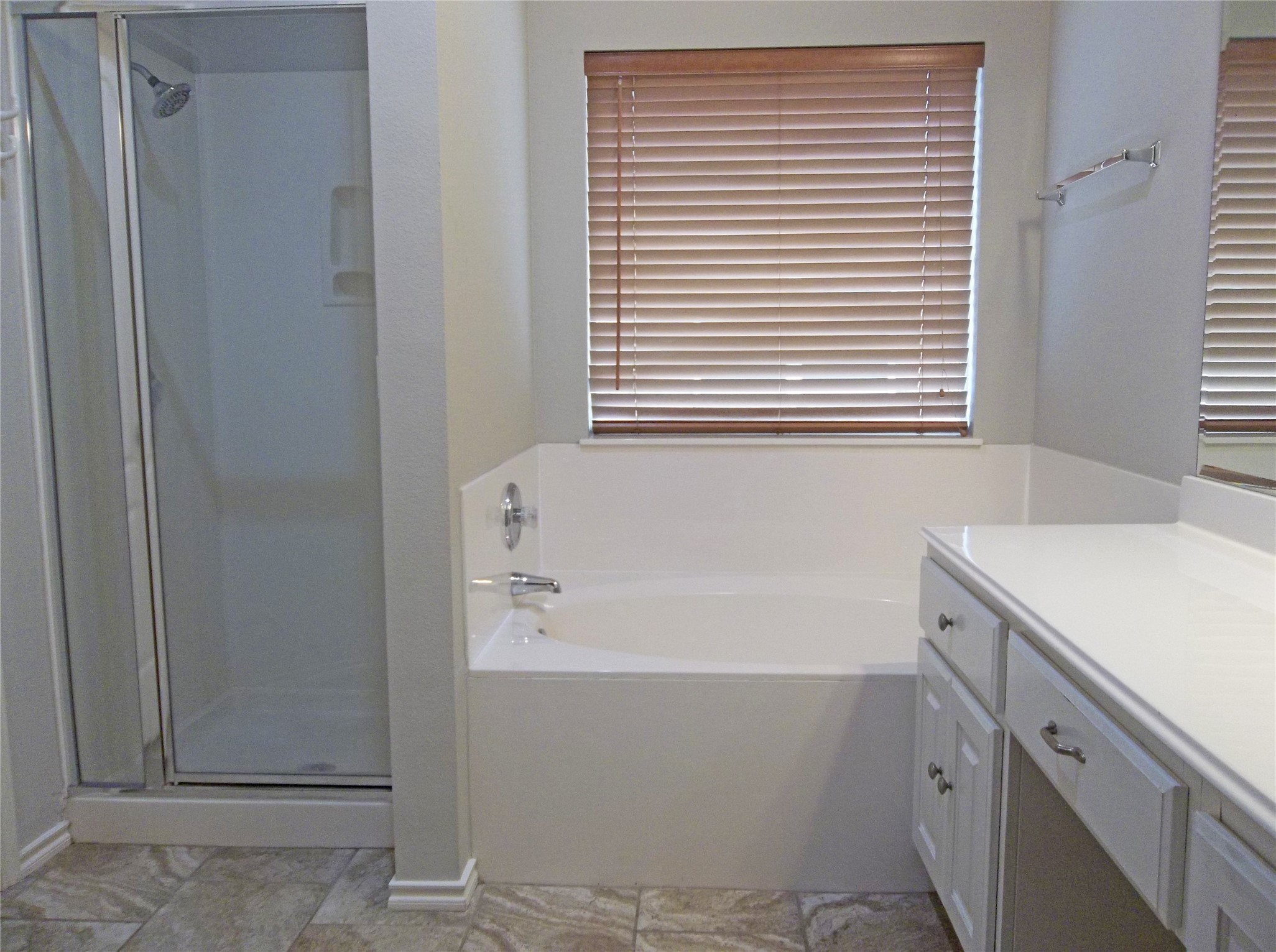 110 Fossil Trail Leander, TX 78641 - Photo 13 of 21 a bathroom with a bathtub and a shower