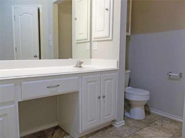 a bathroom with a sink and a toilet