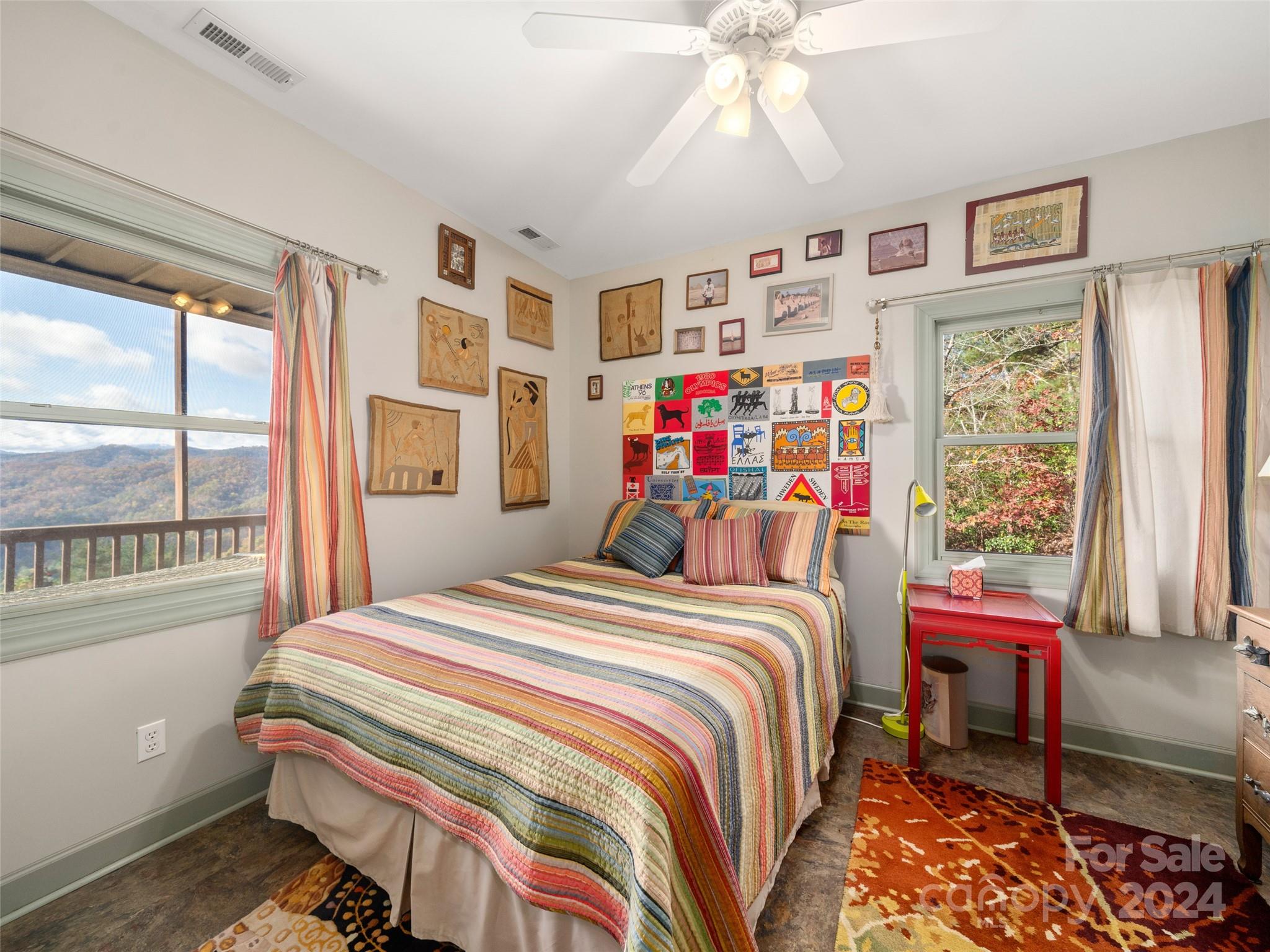 47 Ruffed Grouse Road Brevard, NC 28712 - Photo 35 of 48 a bedroom with a bed and a window