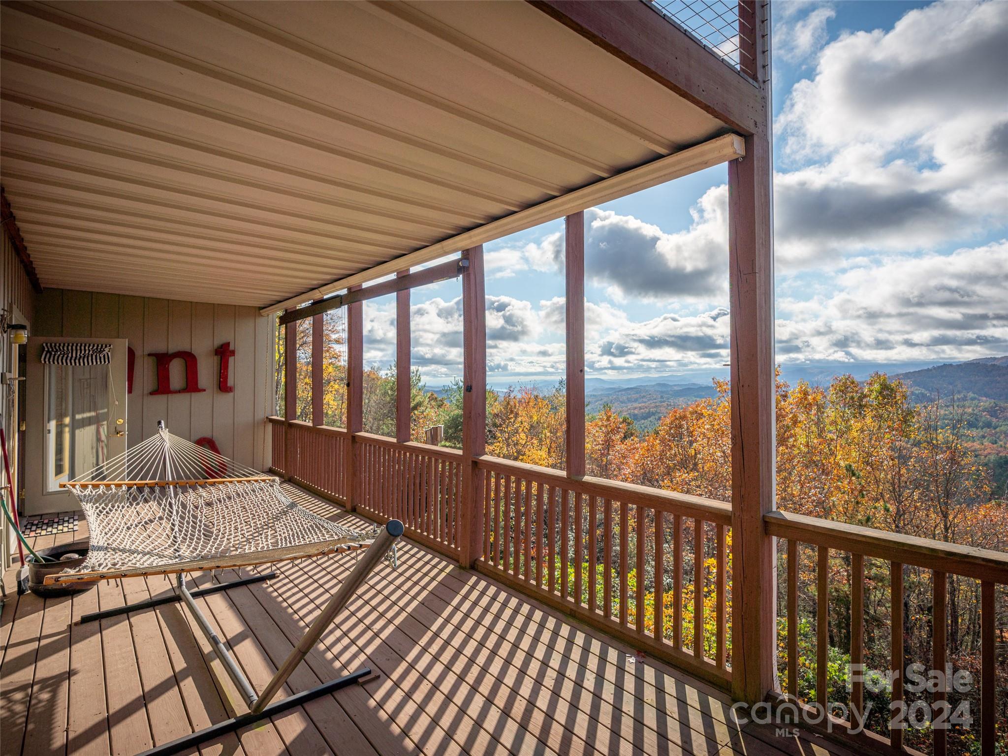 47 Ruffed Grouse Road Brevard, NC 28712 - Photo 43 of 48 a view of a balcony with wooden floor