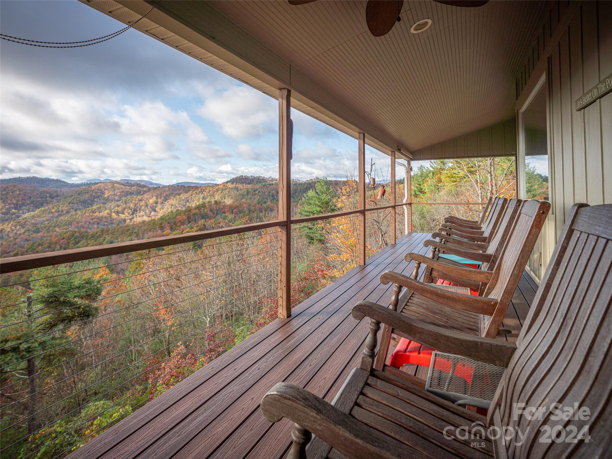 47 Ruffed Grouse Road Brevard, NC 28712 - Photo 44 of 48 a view of a balcony with chairs