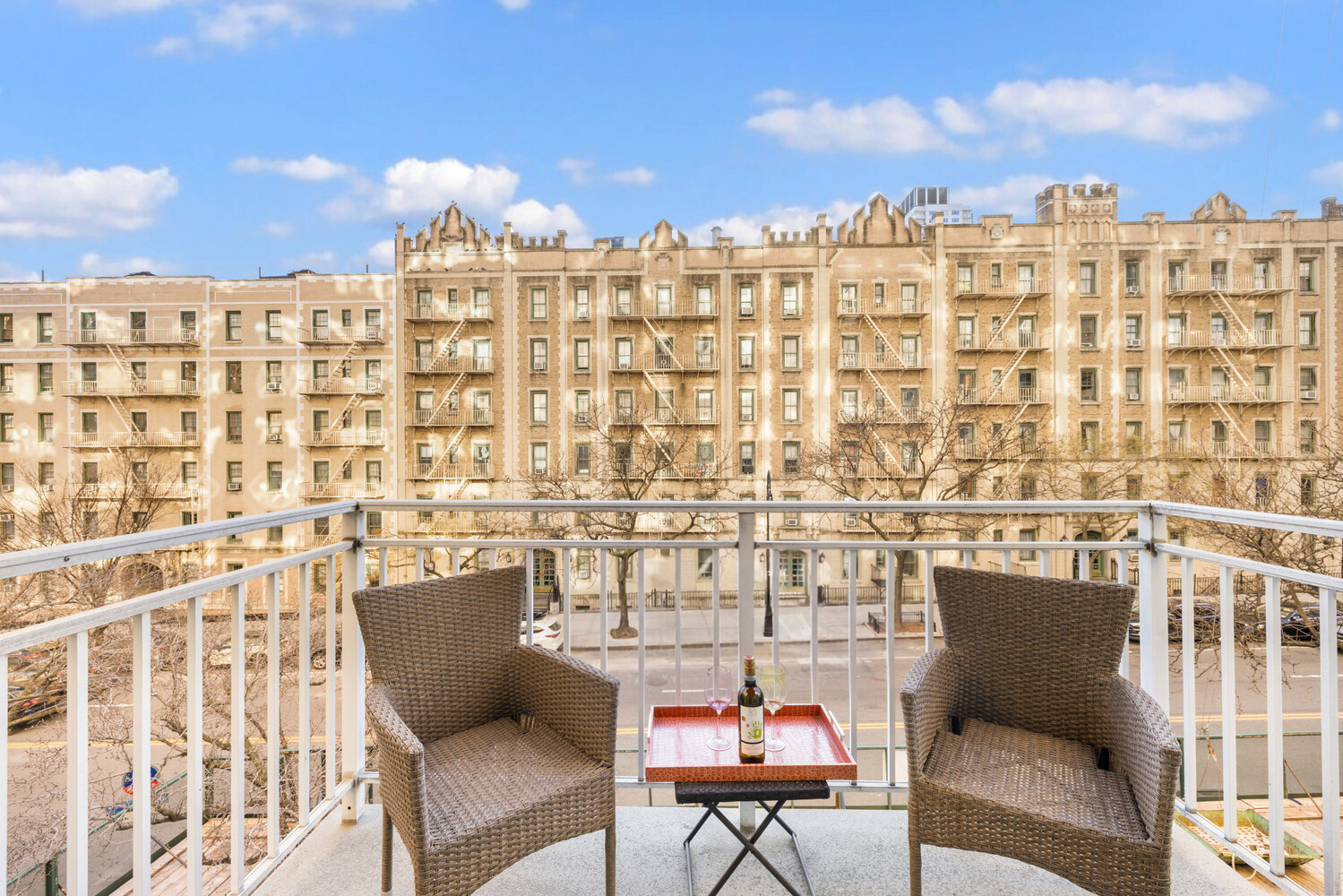 515 East 79th Street, Unit 4E Manhattan, NY 10075 - Photo 1 of 10 a view of a balcony with chairs
