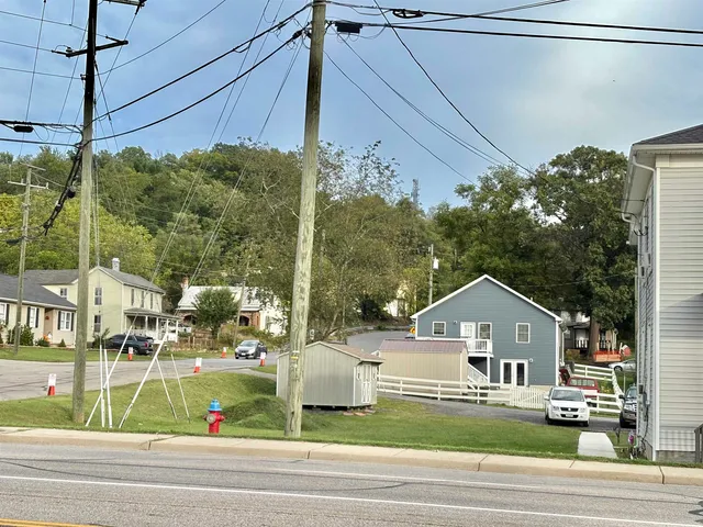 a view of a city from a balcony