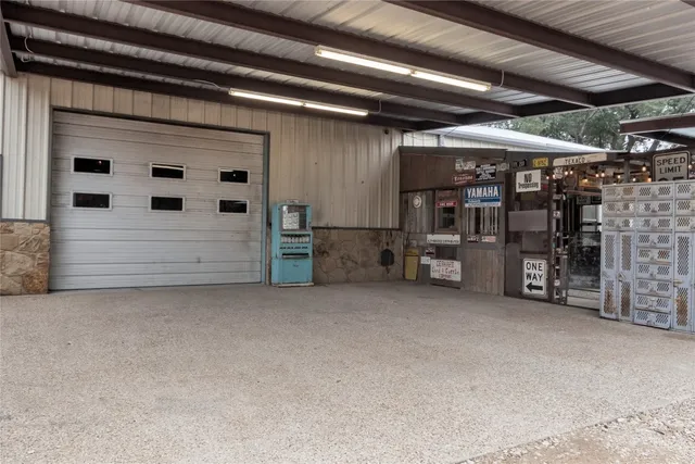 a view of a bike garage
