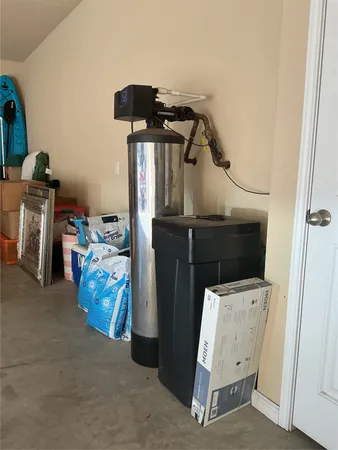 a view of storage and utility room