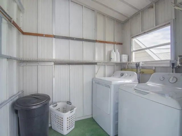 a room with storage and utility