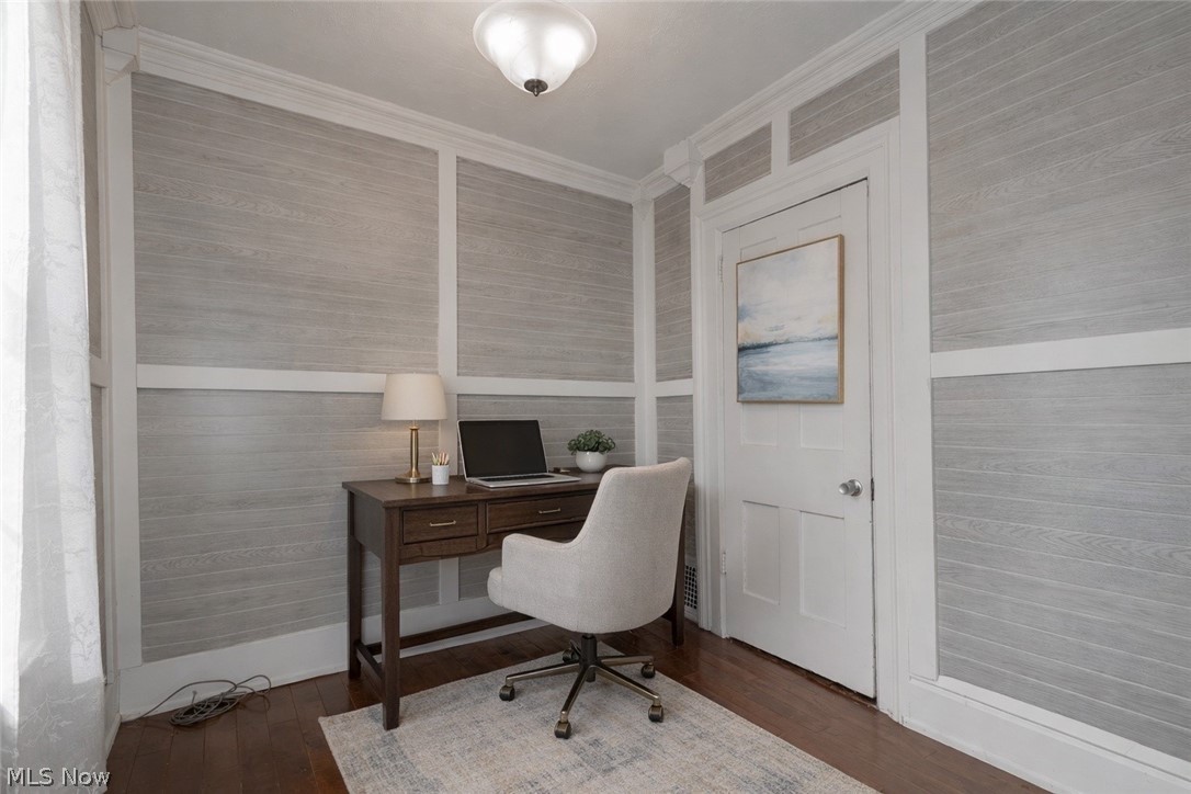 30200 Ridge Road Wickliffe, OH 44092 - Photo 21 of 43 Office area with dark wood-style flooring