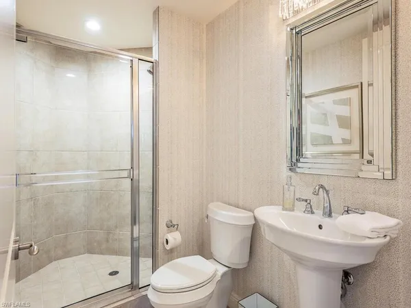 a balcony with a couch