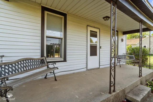 a view of an outdoor space with porch