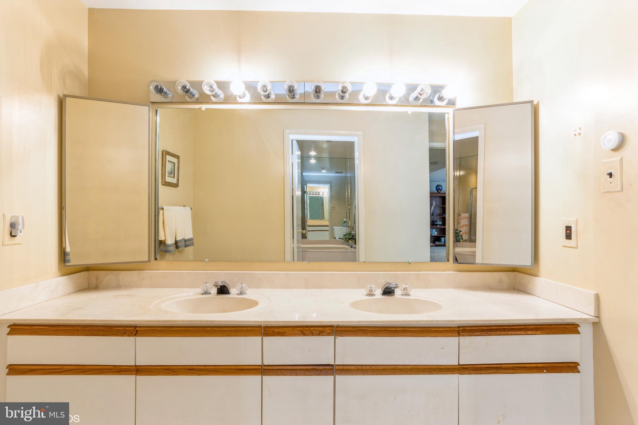 3041 Fallstaff Road, Unit 502D Baltimore, MD 21209 - Photo 40 of 45 a bathroom with a sink and a mirror