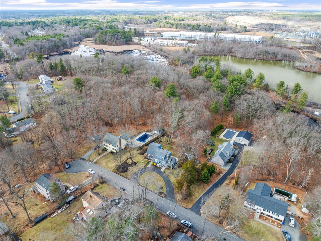 19 Cold Spring Road North Reading, MA 01864 - Photo 32 of 37 an aerial view of a house with a lake view