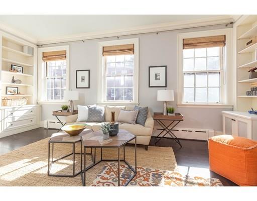 5 Charles River Square Boston, MA 02114 - Photo 12 of 21 a living room with furniture and a window