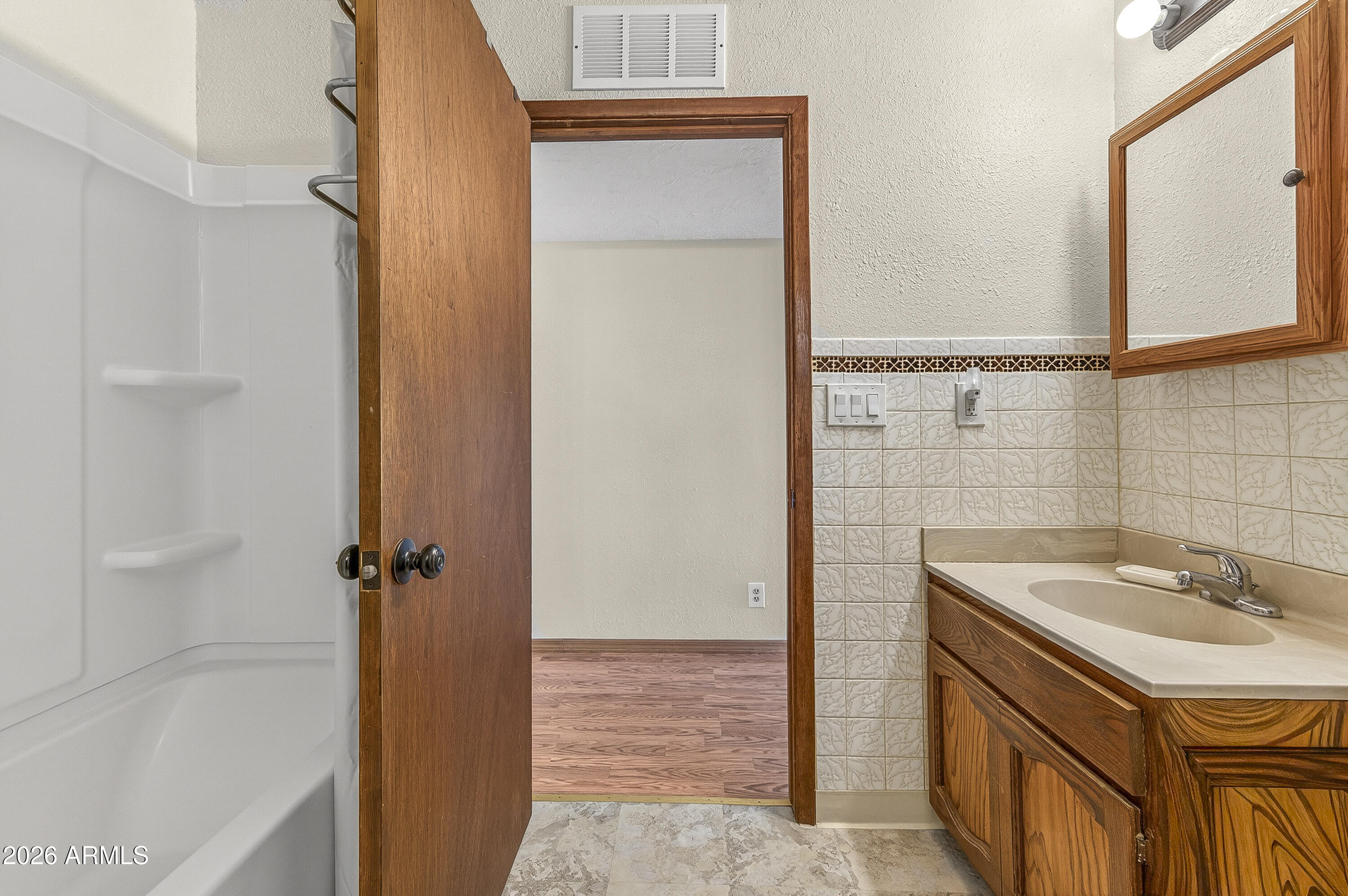 633 Oasis Road Camp Verde, AZ 86322 - Photo 36 of 50 a bathroom with a sink a vanity and a mirror