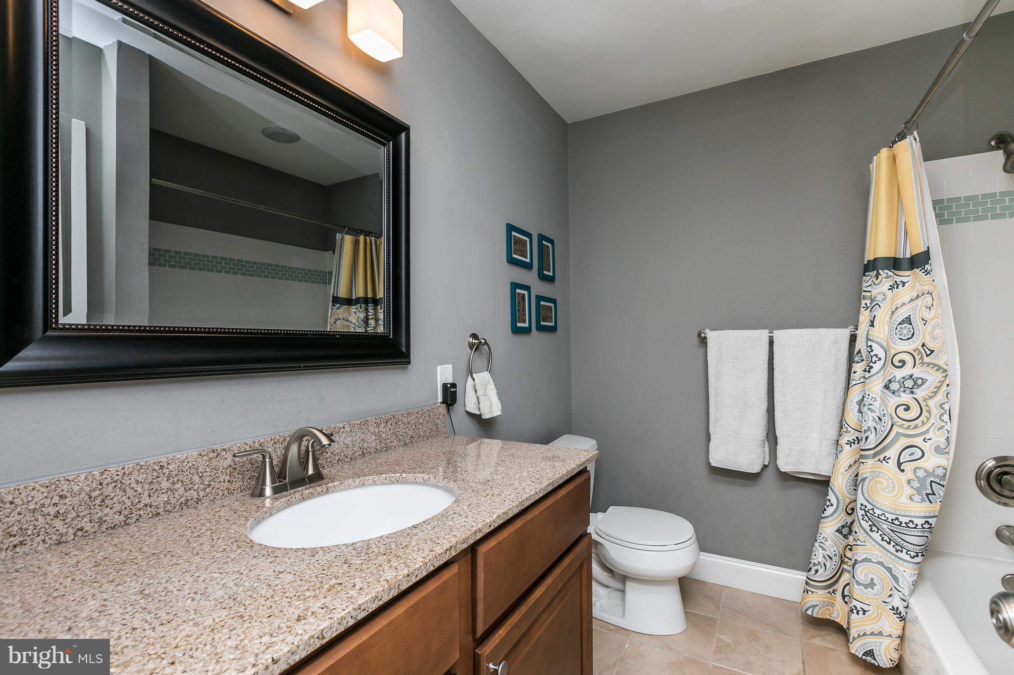 2905 Paper Mill Road Phoenix, MD 21131 - Photo 22 of 29 a bathroom with a granite countertop toilet sink and mirror