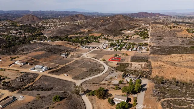 an aerial view of residential house with parking space