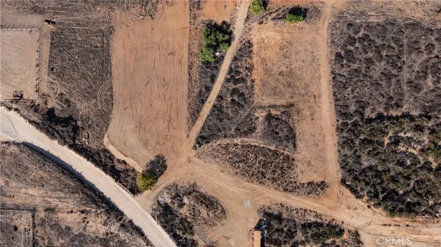 a view of a yard along with trees