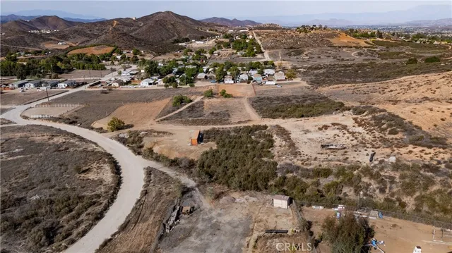 a view of a city with mountains
