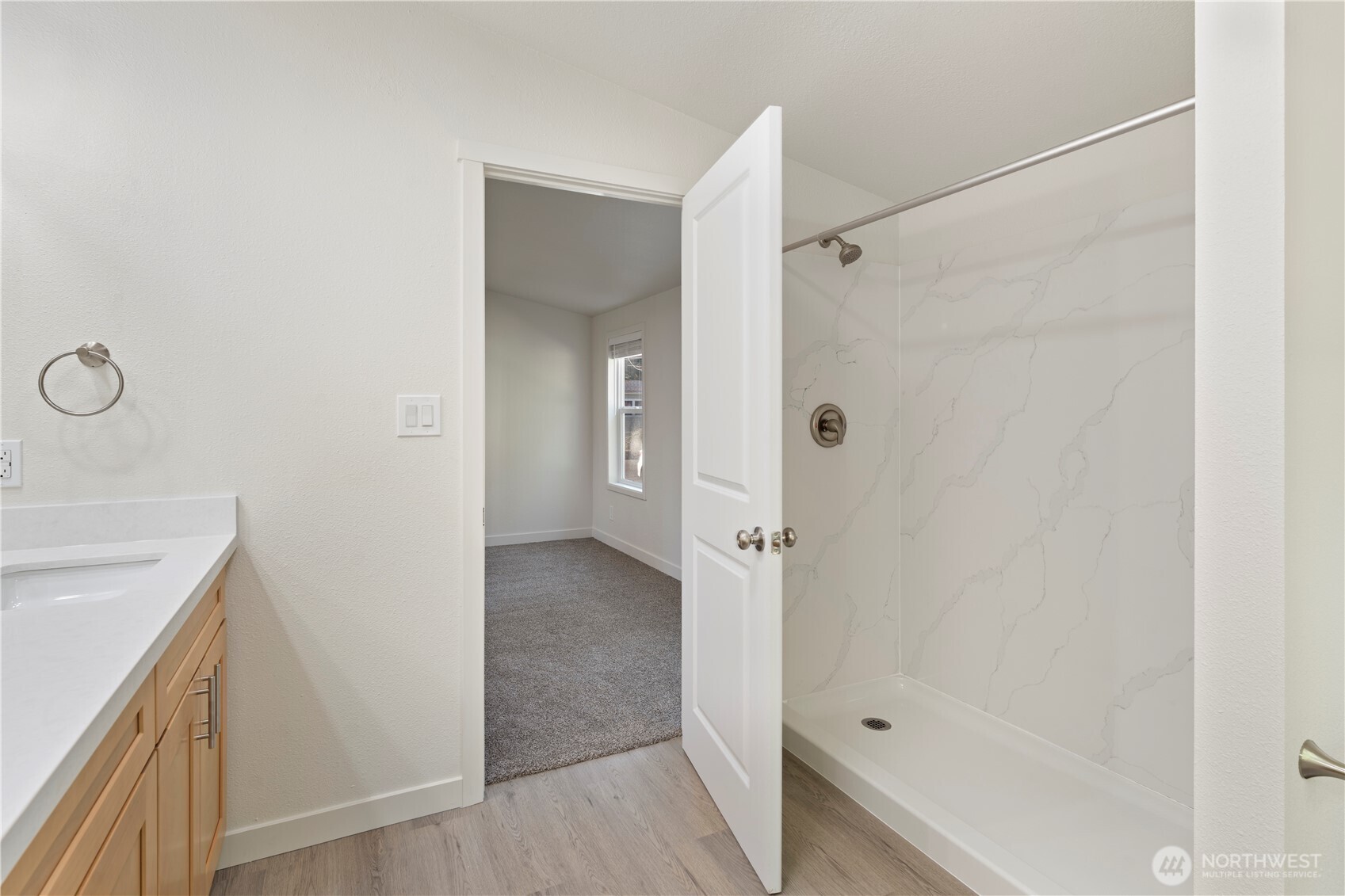 10324 Delphi Road Southwest, Unit 17 Olympia, WA 98512 - Photo 14 of 24 a bathroom with a shower and a sink