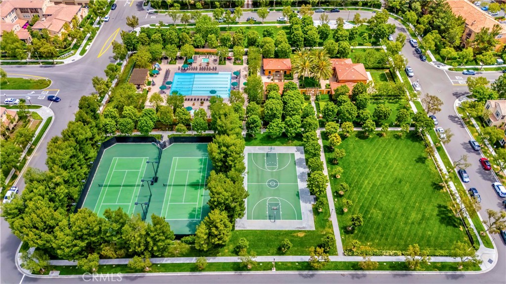 140 Full Moon Irvine, CA 92618 - Photo 35 of 38 an aerial view of a house with a yard and lake view