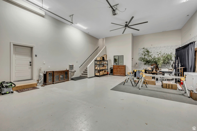 1720 Hillcrest Circle Mapleton, UT 84664 - Photo 87 of 116 Garage featuring a ceiling fan