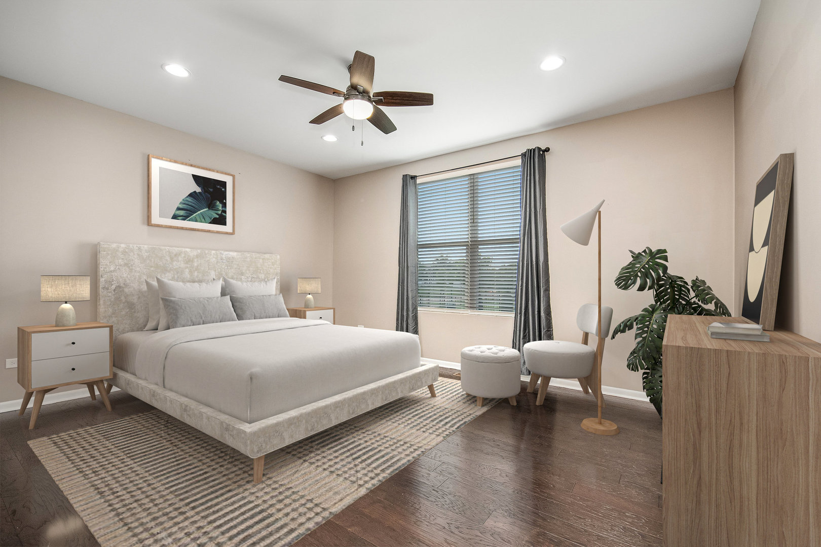 1403 Ruby Drive Yorkville, IL 60560 - Photo 19 of 32 a bedroom with a large bed and a window